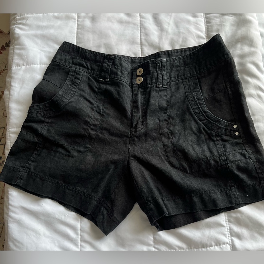 Inc International Concept Black Linen. Super  comfortable and chic detailing